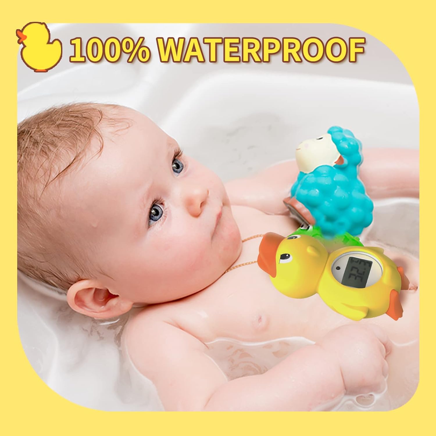 2024 Upgraded Baby Bath Thermometer Floating Duck Water Thermometer for Baby Bath Tub Thermometer Floating Toy Thermomete for Kids 3+ Years Old… : Patio, Lawn & Garden