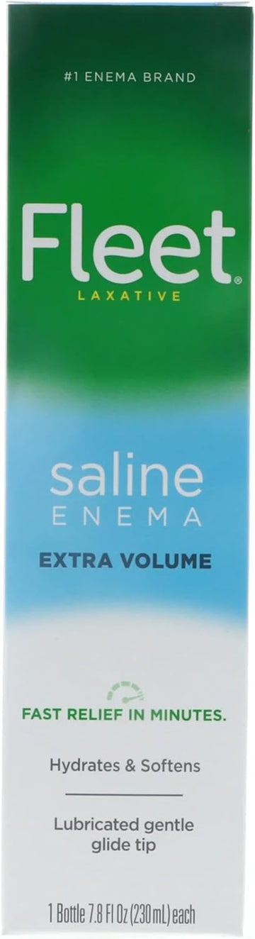 Fleet Laxative Saline Enema for Constipation | 4.5 fl oz | Pack of 6