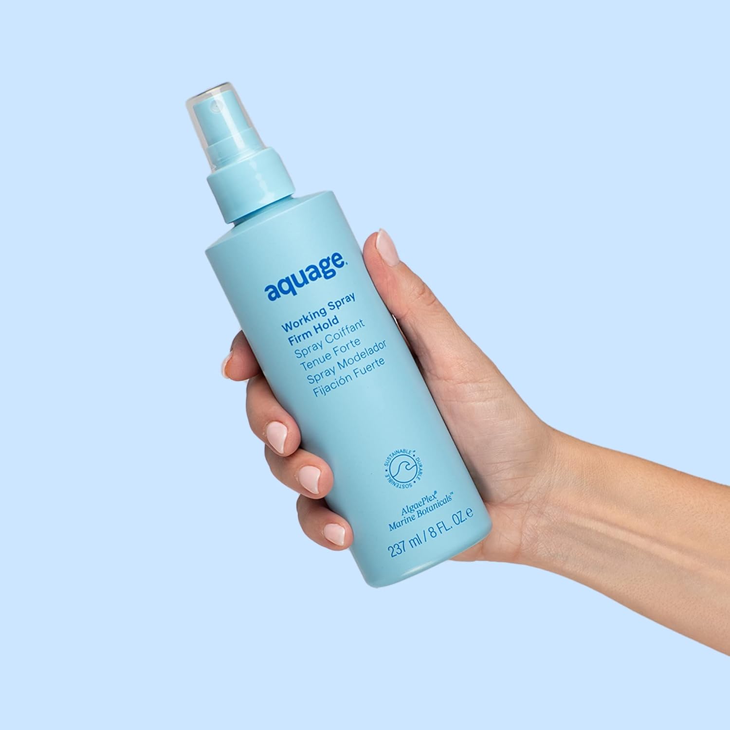 Aquage Working Spray, Firm And Long Lasting Hold Non-Aerosol Hairspray, Workable Dry-Down Period, Thermal Styling Product Creates Texture, 8 Oz : Beauty & Personal Care