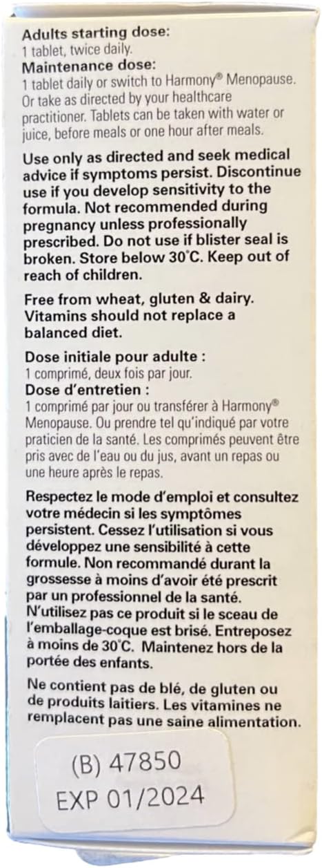 Martin & Pleasance Harmony Menopause Max 60 Count, 60 Ct : Health & Household