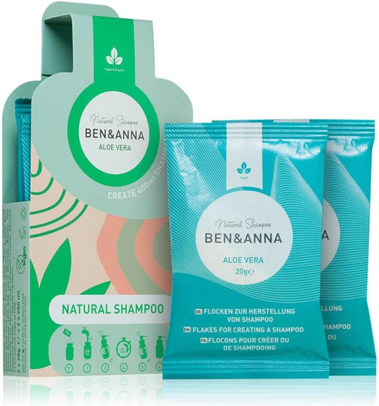 Ben & Anna Natural Aloe Vera Shampoo Flakes 2X 20G