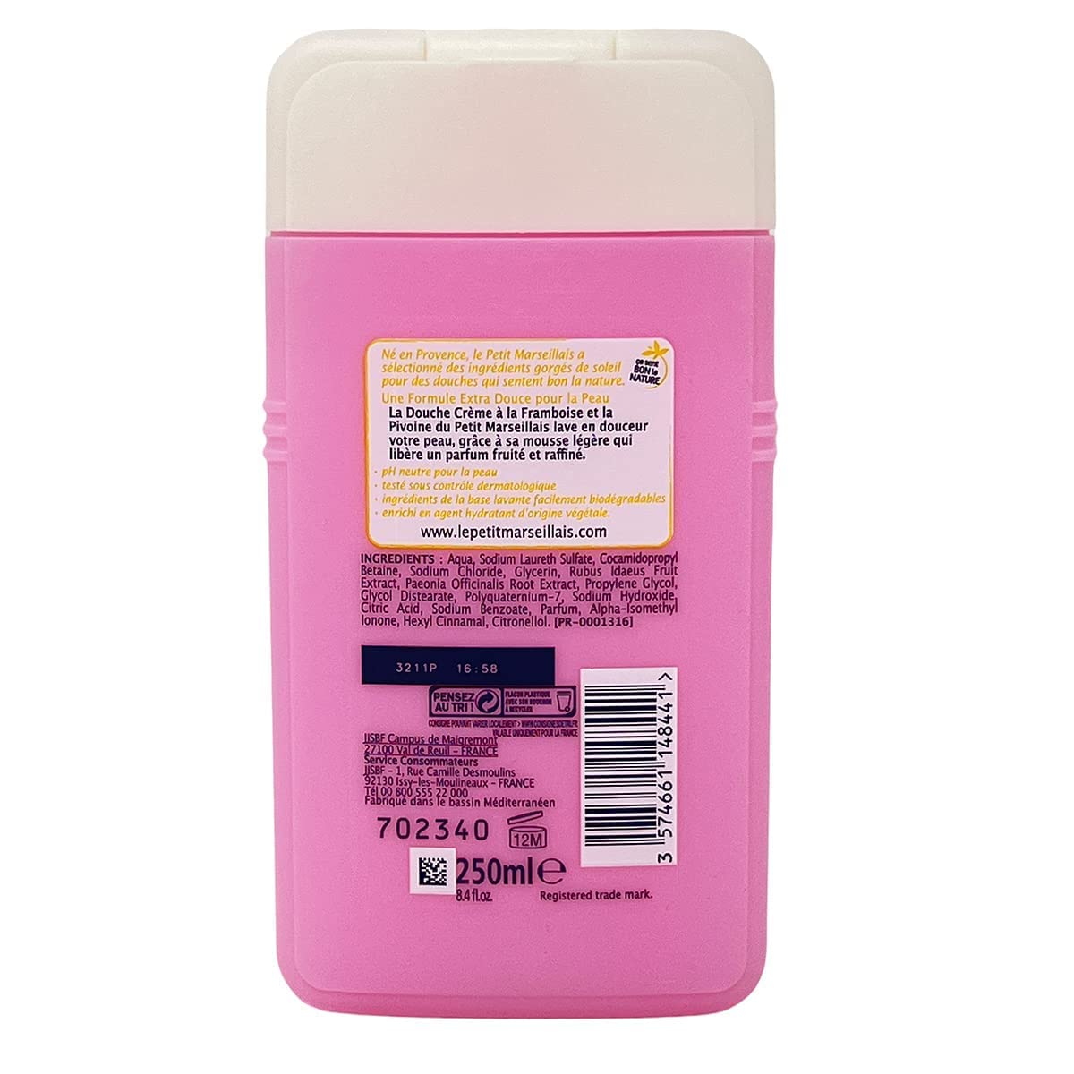 Le Petit Marseillais Peony And Raspberry Extra Gentle Shower Cream : Beauty & Personal Care