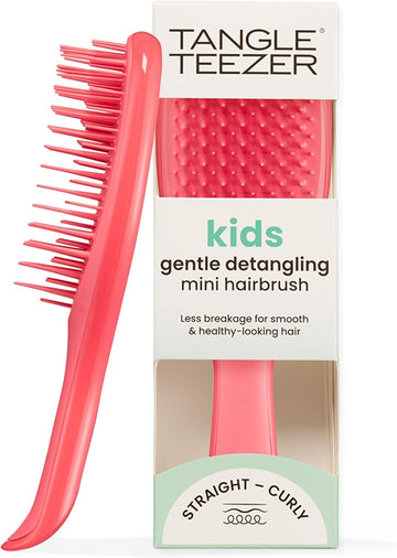 Tangle Teezer | The Mini Ultimate Detangler Hairbrush |Gentle On Wet Hair | Two-Tiered Teeth & Comfortable Handle | Ideal For Kids And Travel | Reduces Knots & Breakage | Wisteria Leaf