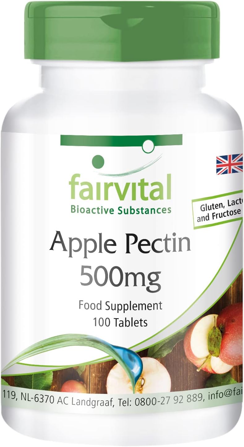 Fairvital | Apple Pectin 500mg - 100 tablets - with Calcium & Vitamin C