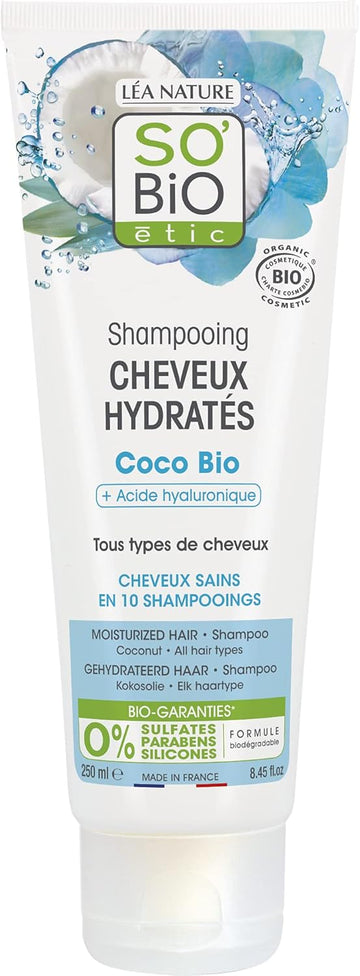 So'Bio Étic Cosmos Organic Coco And Hyaluronic Acid Hydrated Hair Shampoo, 250 Ml