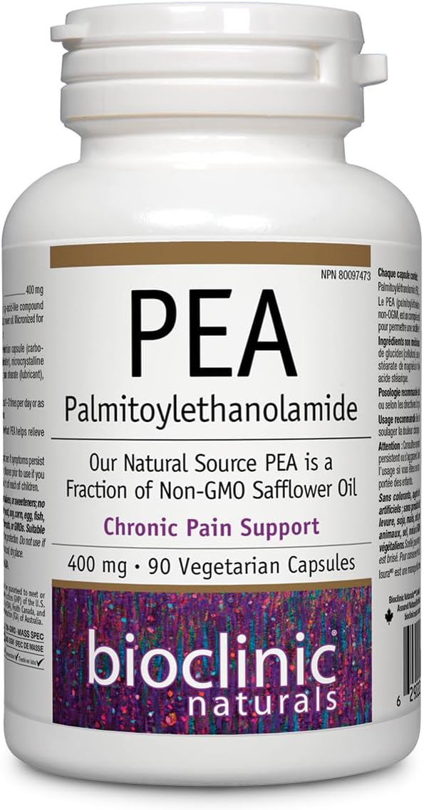 Bioclinic Naturals Pea Palmitoylethanolamide 400 Mg 90 Vegetarian Capsules