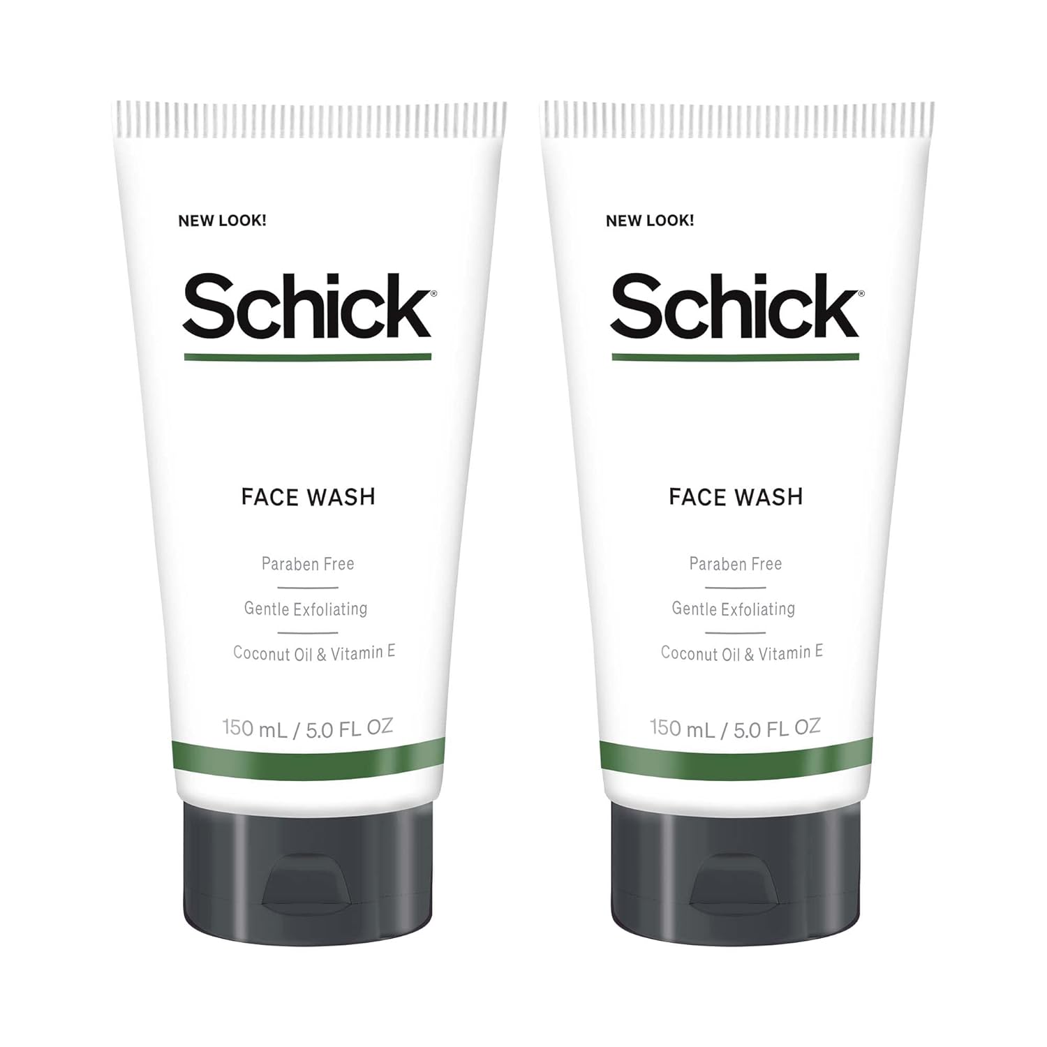 Schick Face Wash — Men’s Face Wash, Face Cleanser for Men - Pack of 2