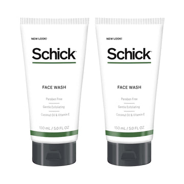 Schick Face Wash — Men’s Face Wash, Face Cleanser for Men - Pack of 2