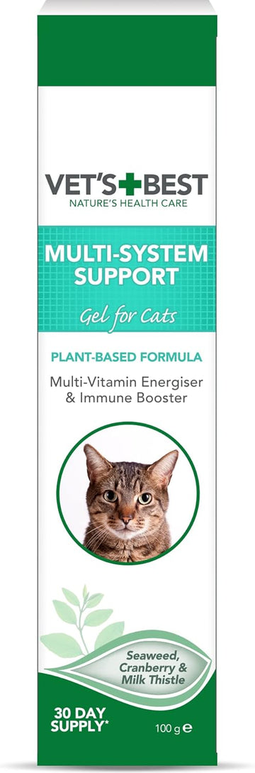 Vet'S Best Multi-System Support Cat Supplement Gel Promotes Healthy Immune System, 100G80334-6P