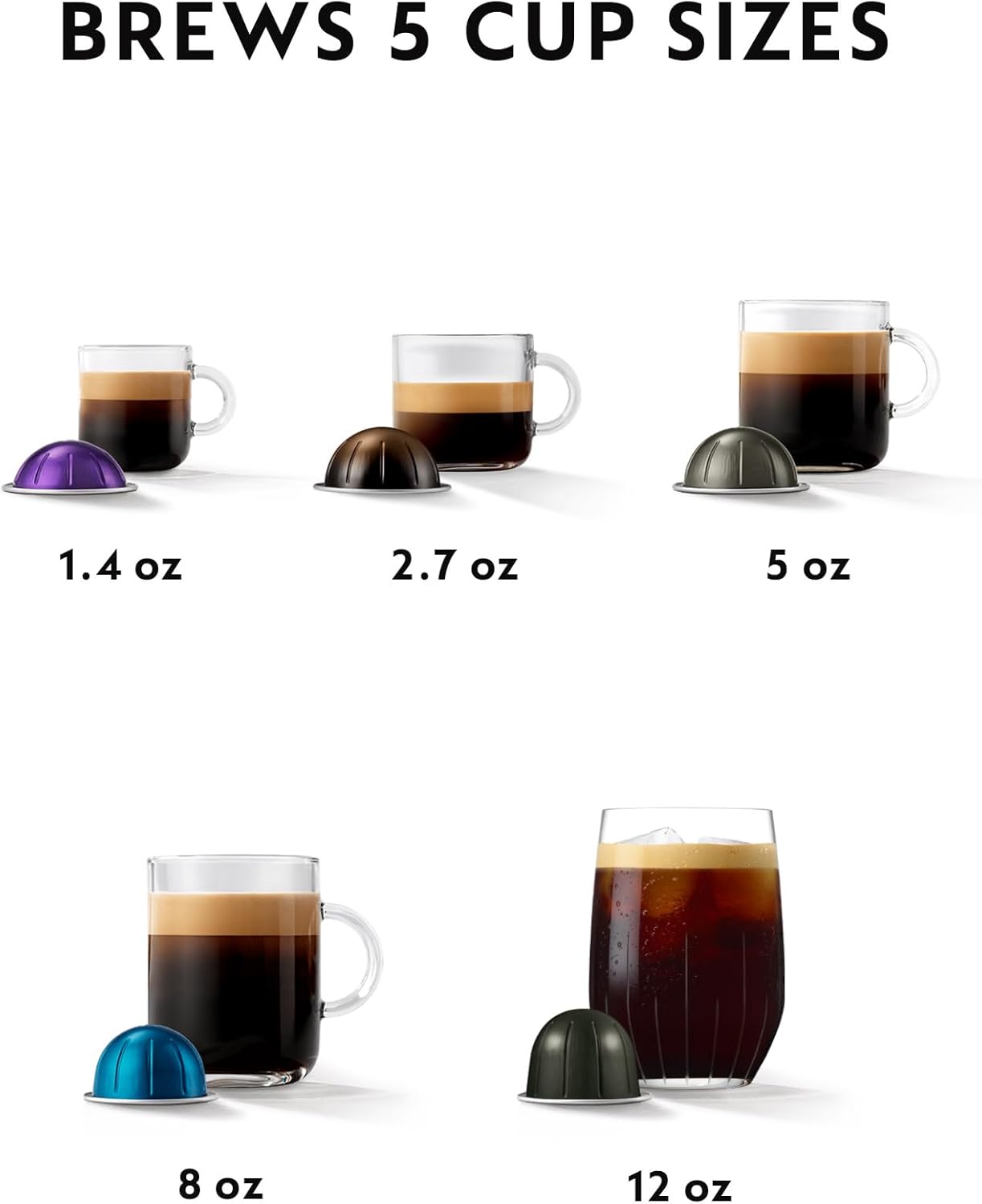 Nespresso Vertuo Pop+ Coffee and Espresso Machine by De'Longhi, Mango Yellow : Grocery & Gourmet Food