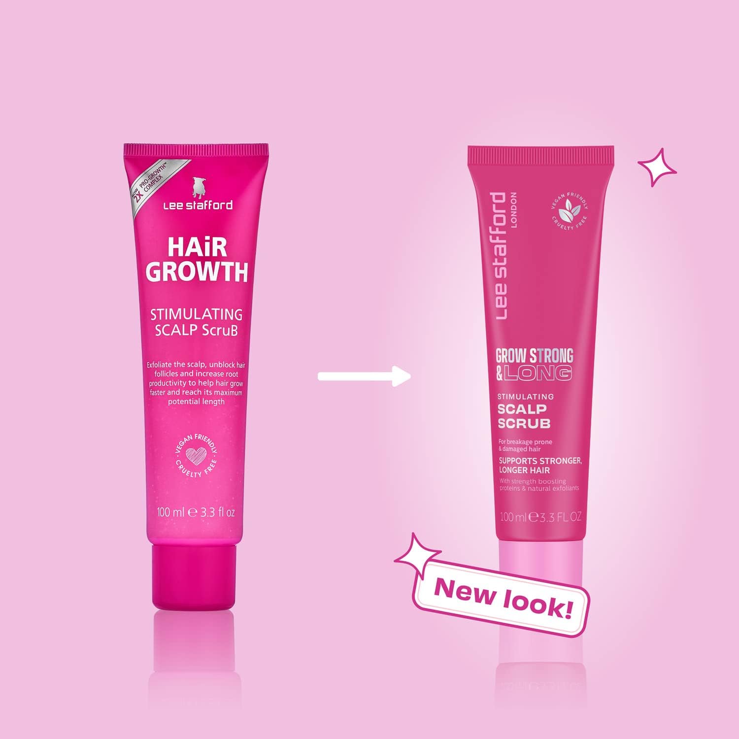 Lee Stafford Hair Growth Scalp Scrub | Grow Strong & Long Collection - Best Stimulating Regrowth Exfoliator Treatment, Great for Cleansing & Purifying for Dry, Dandruff, Damaged Hairs, 100ml : Amazon.co.uk: Beauty