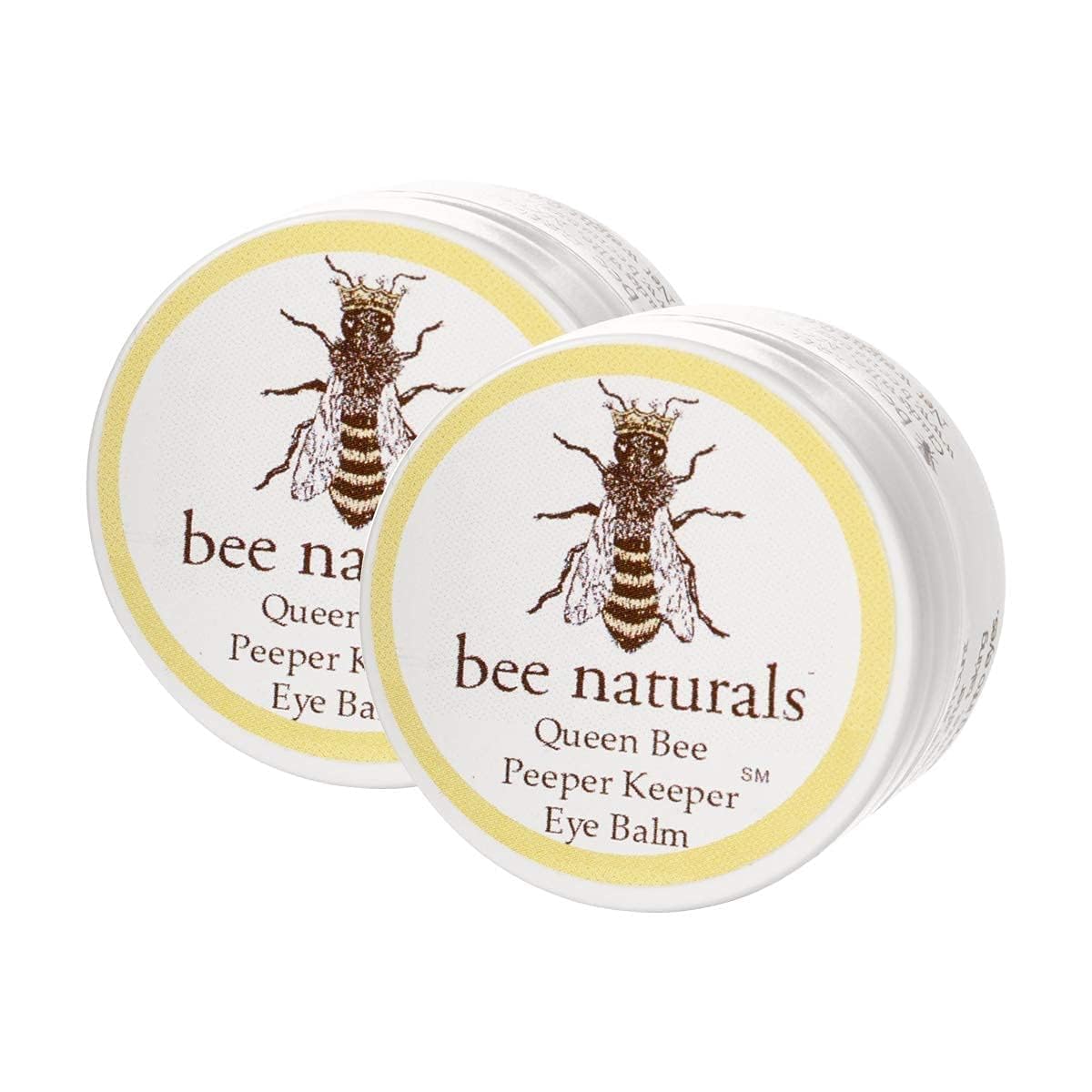 Queen Eye Balm Duo - Peeper Keeper - 2 Pack Gift Set - Soothes & Moisturizes with Vitamin E & 10 Natural Oils - Helps Diminish Crowsfeet, Wrinkles & Fine Lines