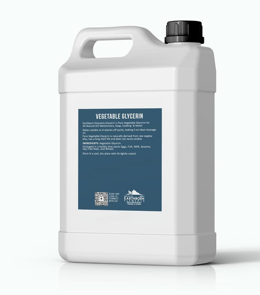 Earthborn Elements Vegetable Glycerin 1 Gallon, Pure & Undiluted, No Additives