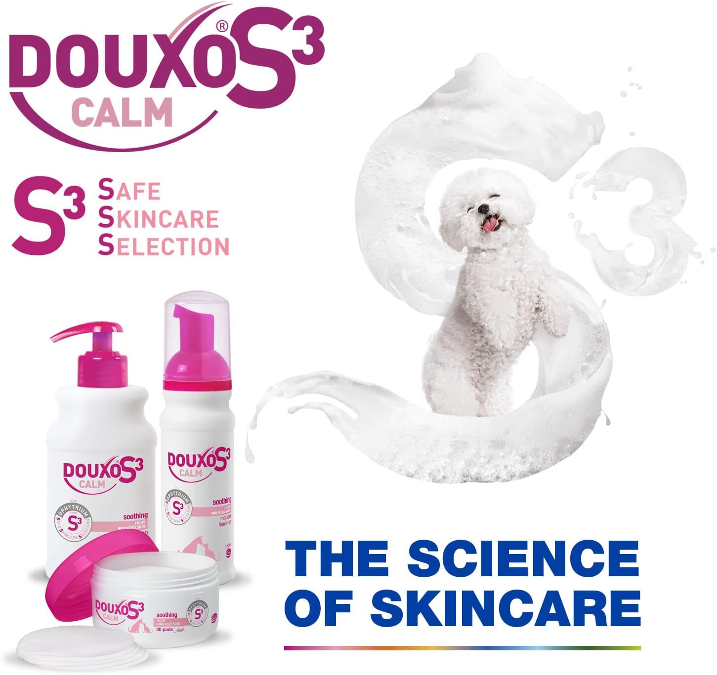 DOUXO S3 CALM Shampoo, Soothing Dog and Cat Shampoo Sensitive Skin, Effective Dog and Cat Shampoo for Itchy Skin, Hypoallergenic Fragrance, Hydrating Dog and Cat Shampoo, 200ml : Amazon.co.uk: Pet Supplies