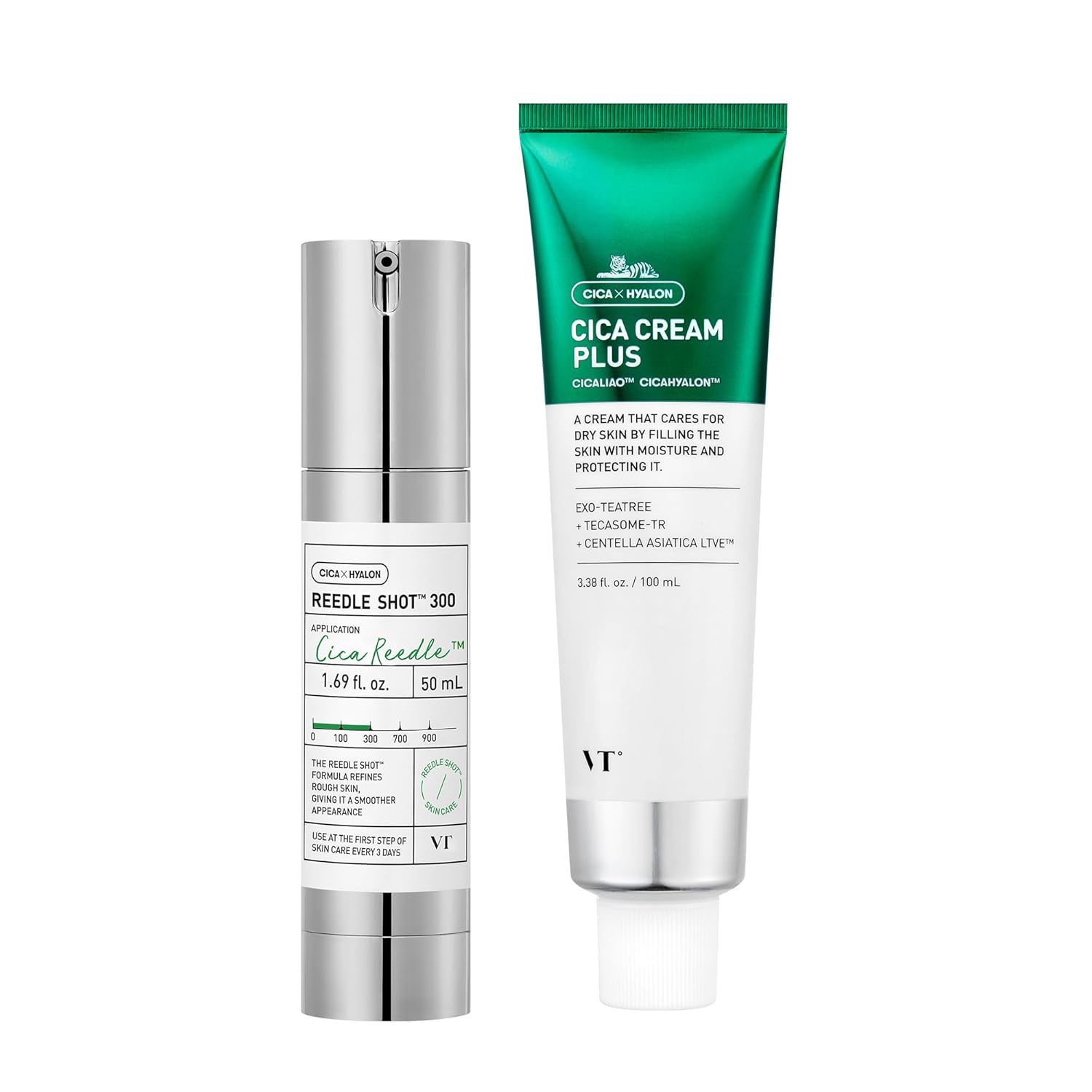 Vt Cosmetics Bundle Cica Reedle Shot 300 & Cica Cream Plus