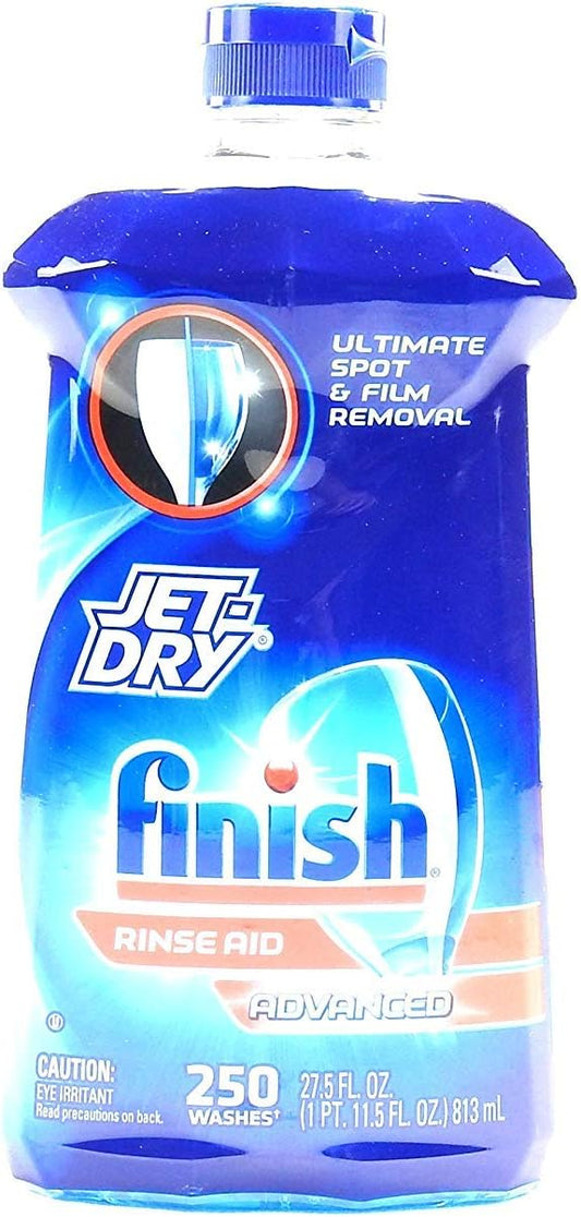 Jet-Dry Finish Rinse Aid, Dishwasher Rinse Agent & Drying Agent (27.5oz.) : Health & Household