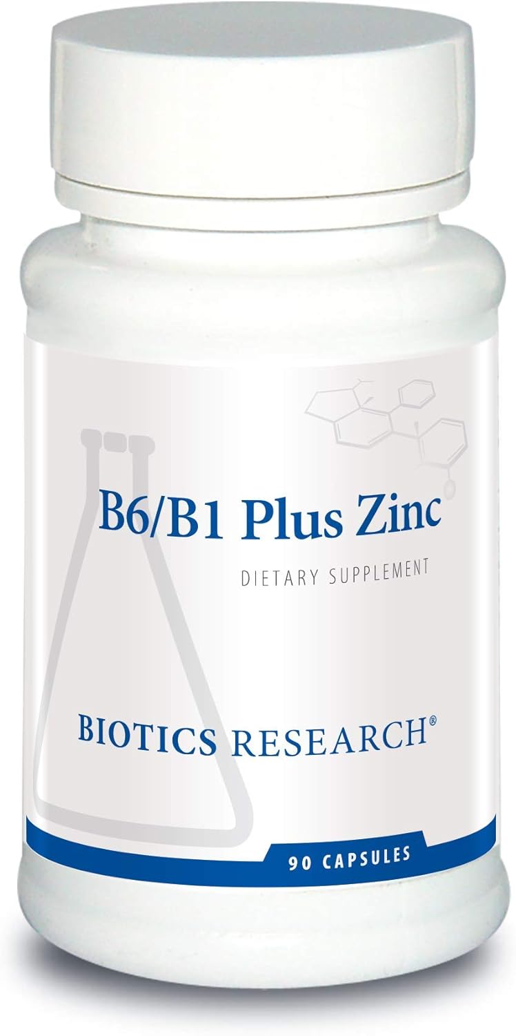 BIOTICS Research B6 B1 Plus Zinc Supplies Active Forms of B Vitamins.