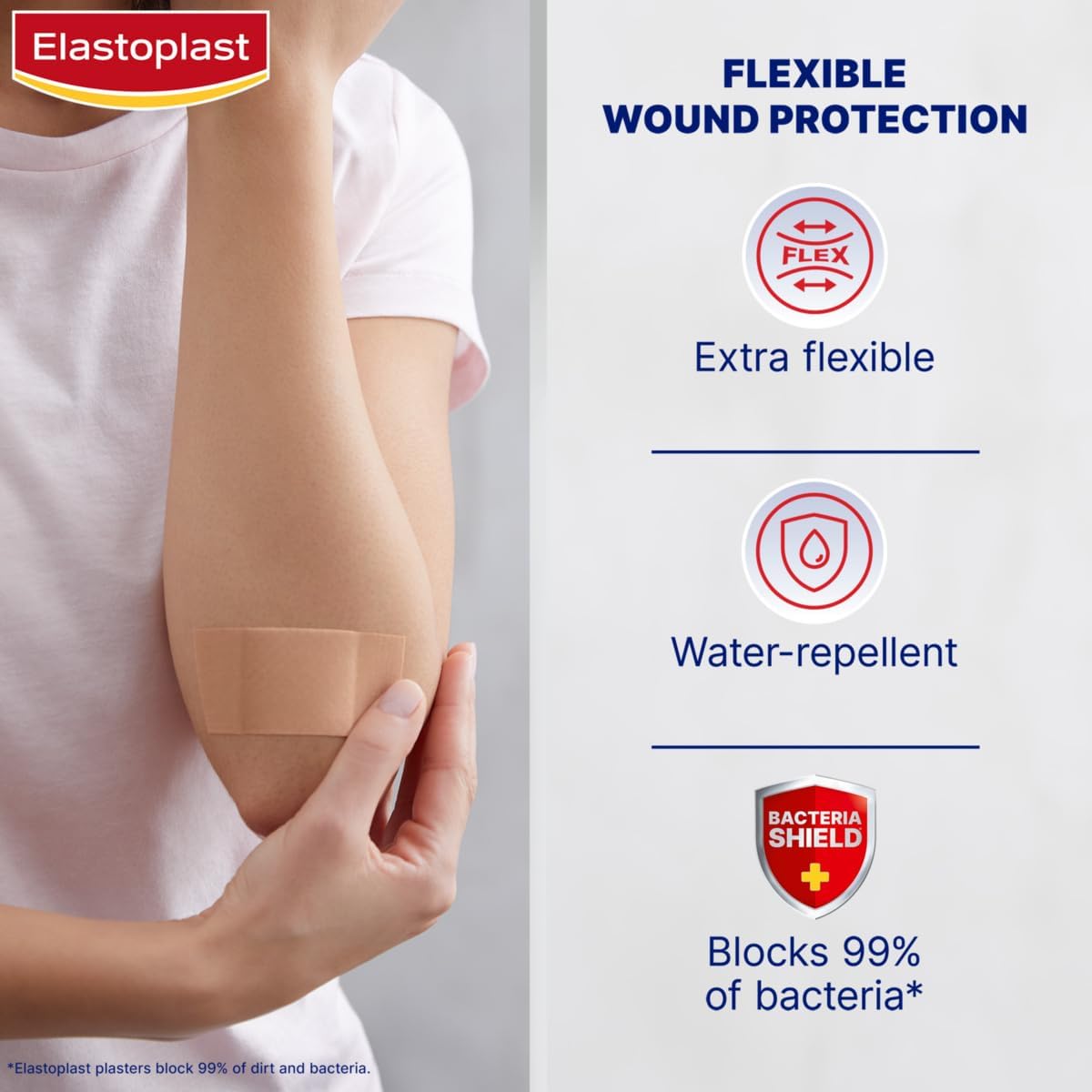 Elastoplast Fabric Cut to Size Plasters (1m x 6cm), Extra Flexible Fabric Plasters Move with The Body, Water-Repellent & Breathable Large Plasters Help Protect Wounds (Pack of 2), Brown : Amazon.co.uk: Health & Personal Care