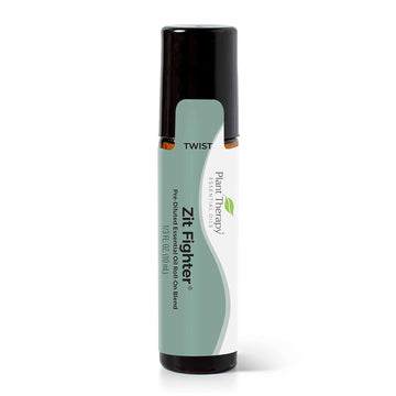 Plant Therapy Zit Fighter Essential Oil Blend Pre-Diluted Roll-On 10 Ml (1/3 Oz) 100% Pure, Therapeutic Grade