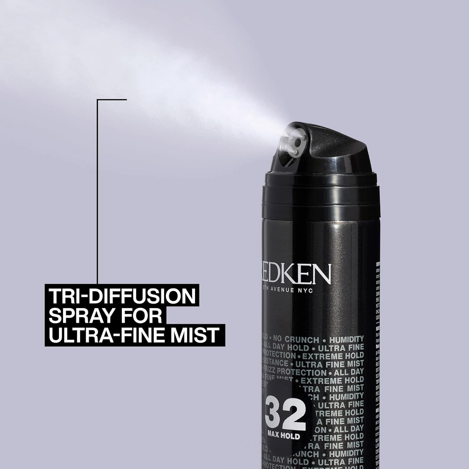 Redken Max Hold Hairspray 32 | Extreme Maximum High Hold Hairspray | Long-Lasting Lift & Body | All-Day Style Control | Dry Finish | 24 Hour Humidity Resistance | For All Hair Types | 9 Oz : Beauty & Personal Care