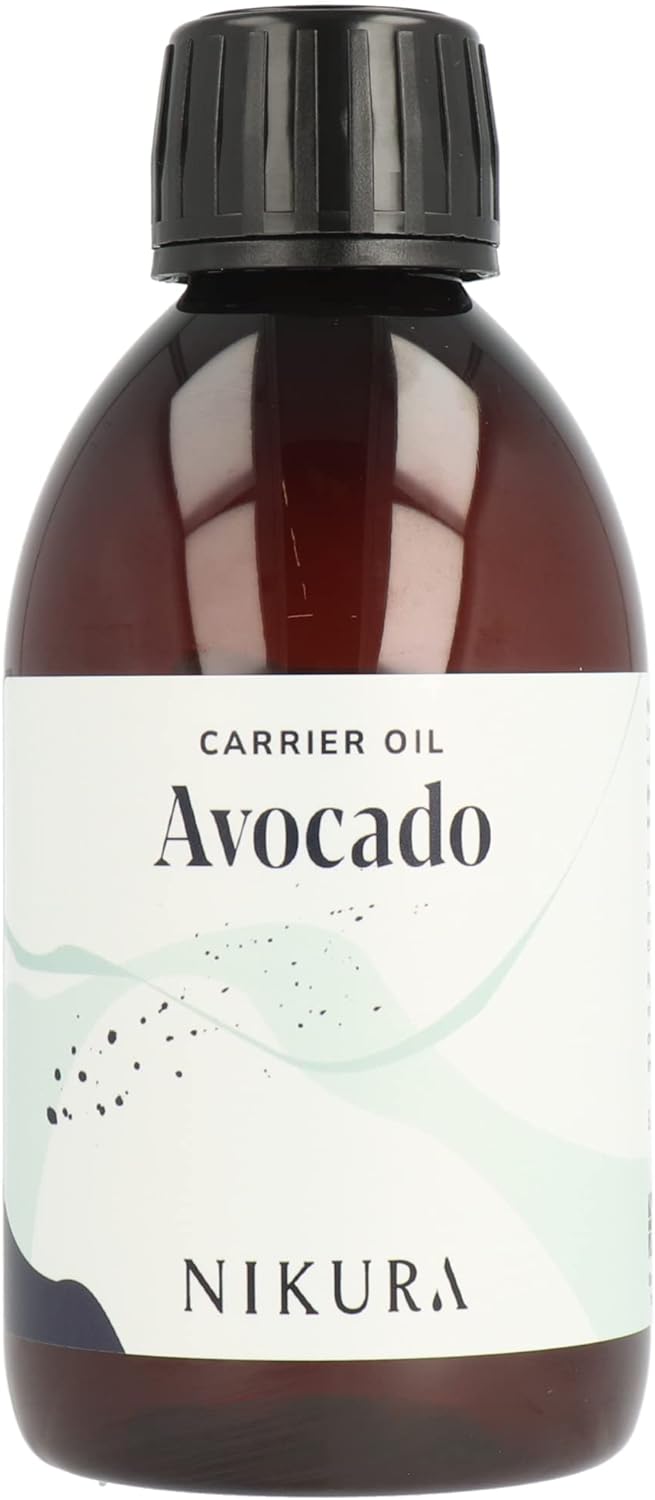 Nikura Avocado Oil Refined - 250Ml | For Hair, Skin | 100% Pure | Perfect For Natural Moisturiser & Conditioner, Hair Mask, Body Oil | Vegan & Uk Made | Bpa Free
