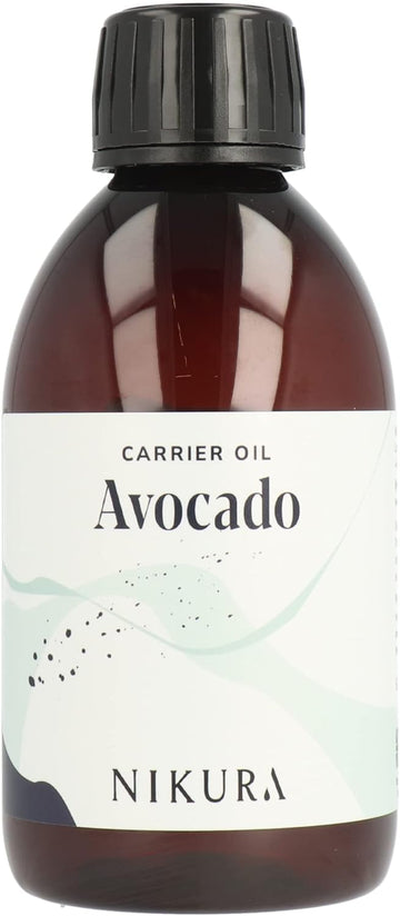 Nikura Avocado Oil Refined - 250ml | For Hair, Skin | 100% Pure | Perfect for Natural Moisturiser & Conditioner, Hair Mask, Body Oil | Vegan & UK Made | BPA Free