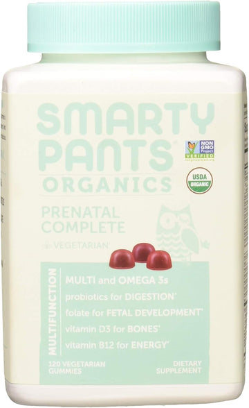 Smartypants Organic Complete Prenatal Gummies, 120 Ct