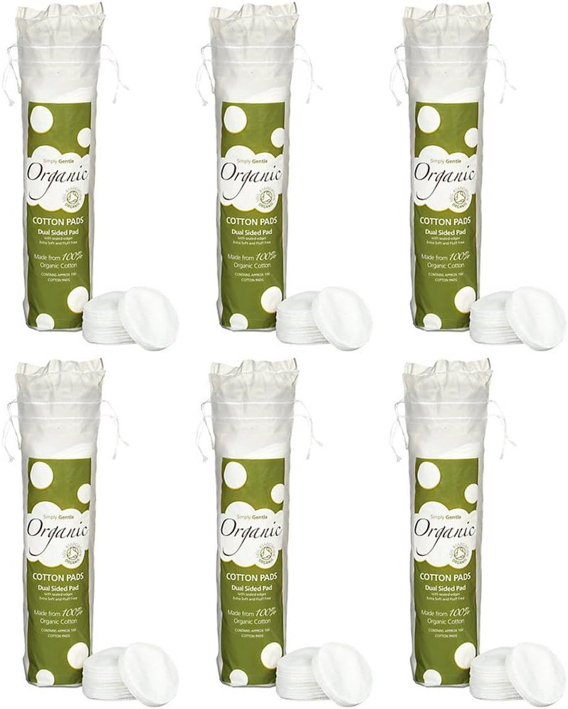 (6 PACK) - Simply Gentle - Cosmetic Pads | 100pads | 6 PACK BUNDLE