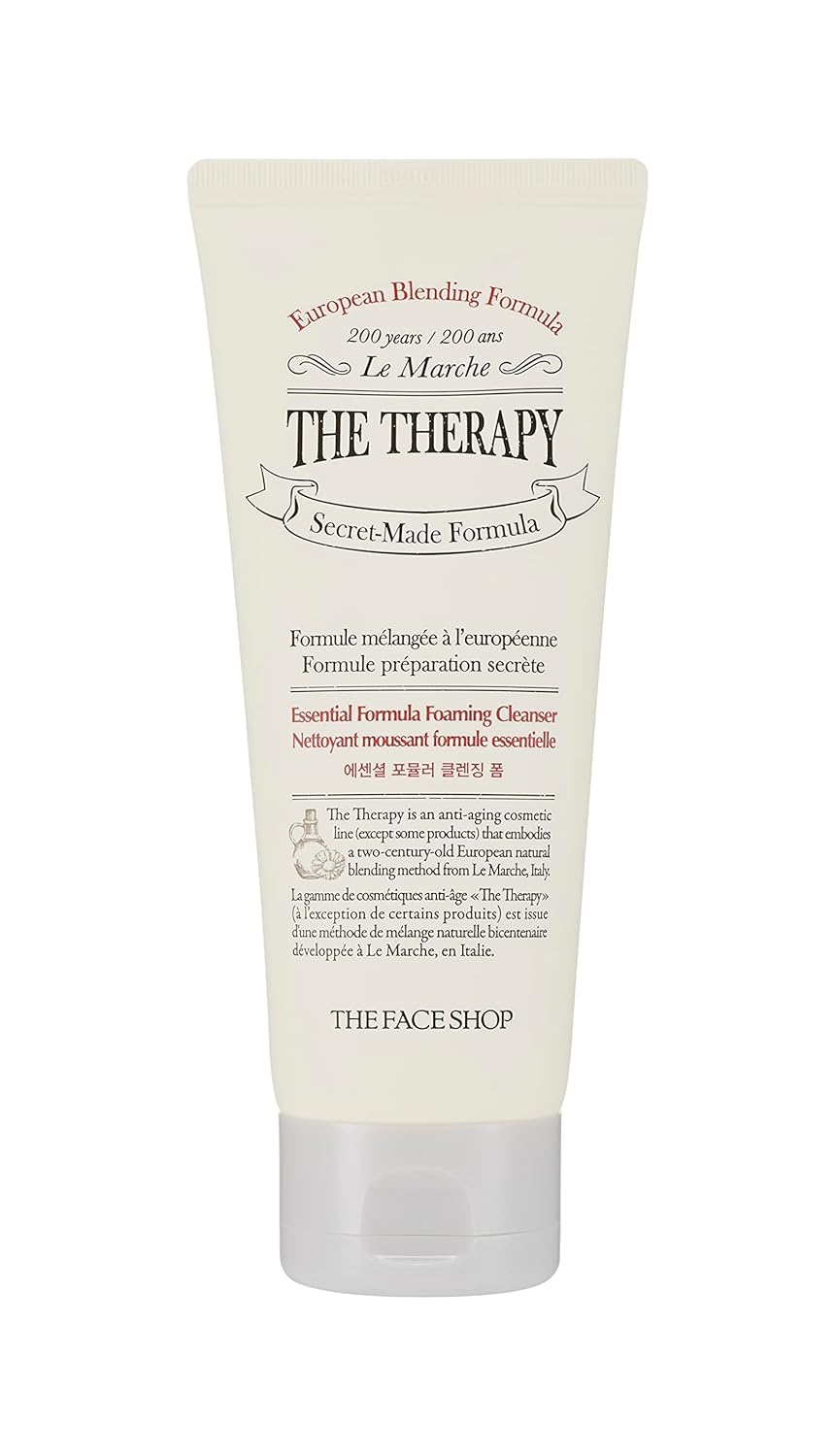 The Face Shop The Therapy Essential Formula Foaming Cleanser 5 fl oz, K-Beauty : Beauty & Personal Care