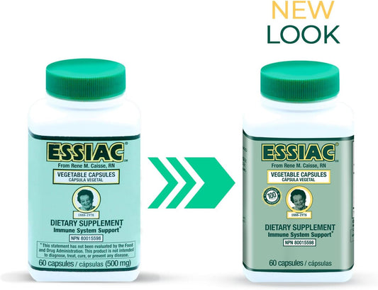 Essiac Tea All-Natural Herbal Extract Capsules  60 Capsules | Powerful Antioxidant Blend To Help Promote Overall Health & Well-Being | Original Formula Since 1922