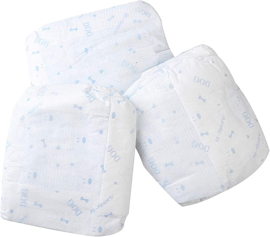 Honey Care All-Absorb Disposable Dog Diapers L Size, Improved Bigger Size, 22 Count, Super Absorbent, Breathable, Wetness Indicator