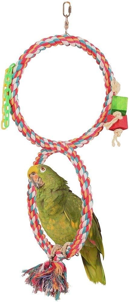 Double Cotton Swinger Parrot Toy Large