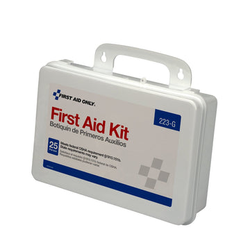 First Aid Only 223-G 25-Person Emergency First Aid Kit For Office, Home Improvement, And Construction With Gasket, 107 Pieces
