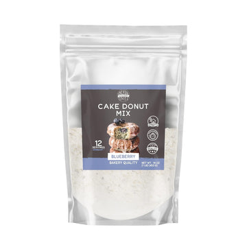 Birch & Meadow 1 Lb, Blueberry Flavored Cake Donut, Easy To Make, Frying And Baking