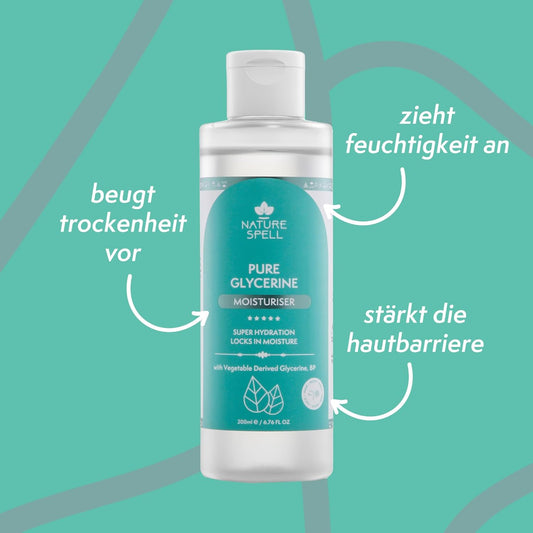 Nature Spell 100% Pure Vegetable Glycerine For Face And Body, Moisturises & Refreshes, For All Skin Types, Vegan, 200Ml