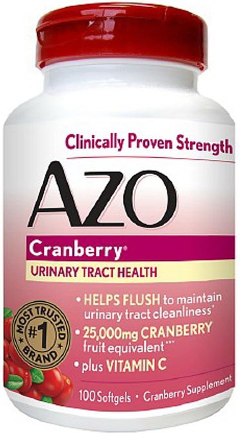 AZO Cranberry Supplement, Softgels, 100 Count (Pack of 2) : Health & Household