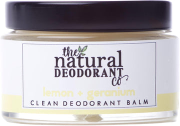 The Natural Deodorant Co, Clean Deodorant Balm Palmarosa & Mandarin 55G, Aluminium Free, Plastic Free, All Day Protection