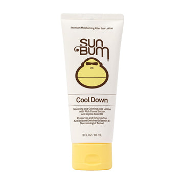 Sun Bum Cool Down Aloe Vera Lotion | Vegan After Sun Care With Cocoa Butter To Soothe And Hydrate Sunburn Pain Relief | 3 Oz