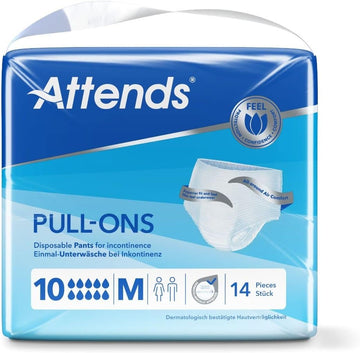 Attends Pull-Ons 10 Medium (2100Ml) 14 Pack Incontinence Protection