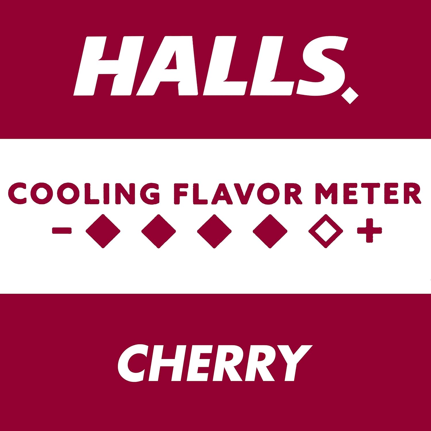 Halls Halls Cherry Cough Drops - With Menthol - 180 Drops (20 Sticks Of 9 Drops), 20 Count : Health & Household