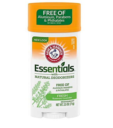 Arm & Hammer Essentials Natural Deodorant Fresh 2.50 Oz (Pack Of 4)