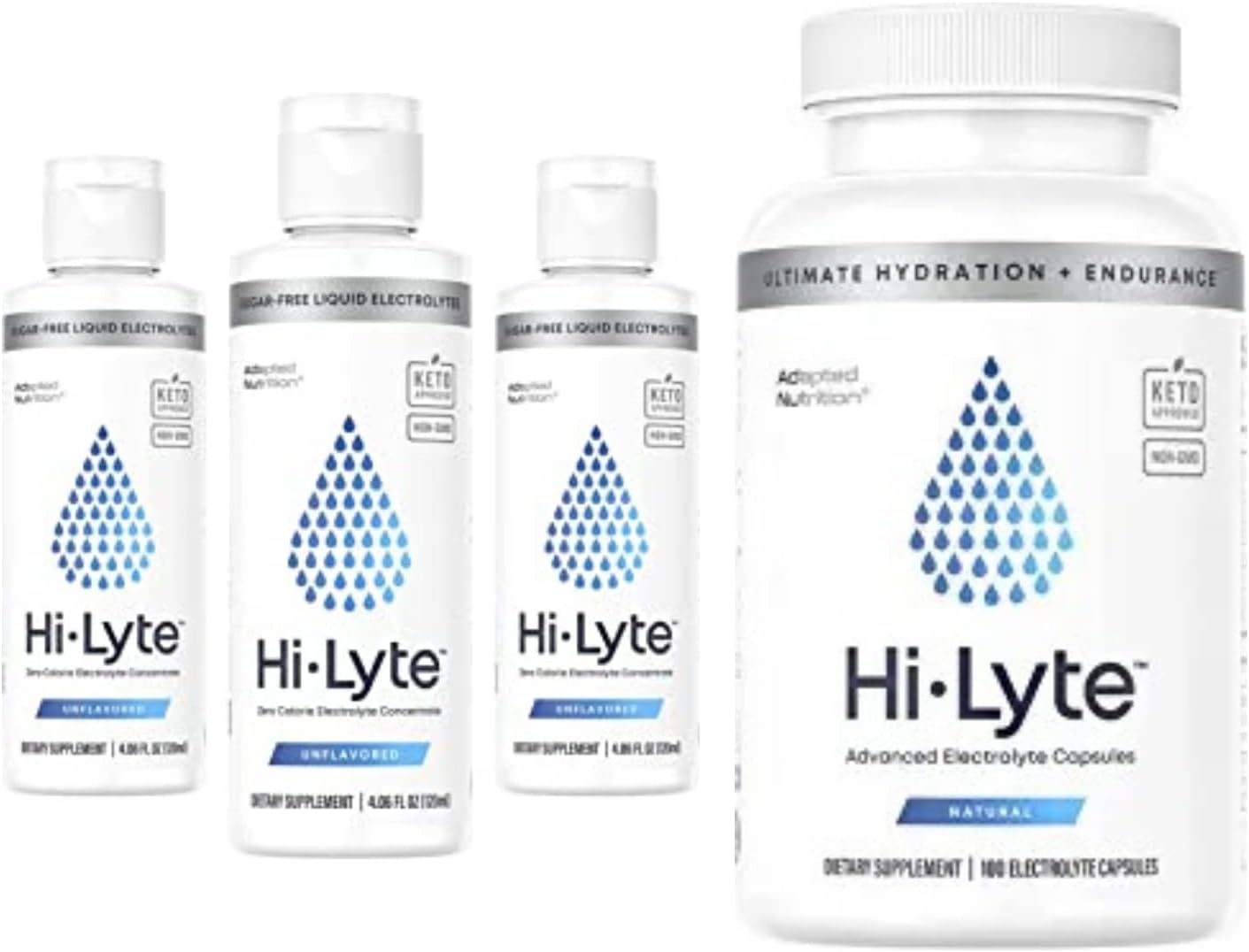 Hi-Lyte Electrolyte Replacement Capsules | Rapid Rehydration Supplement | 100 Servings | Hi-Lyte Electrolyte Concentrate For Immune Support, Rapid Hydration (3 Bottles)