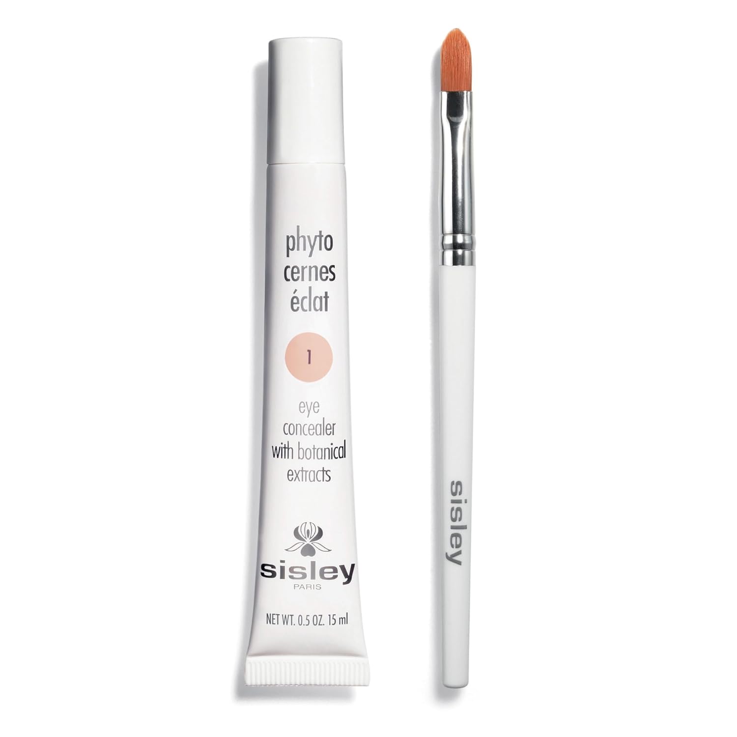Sisley Paris Phyto-Cernes Eclat, No. 1 - 15 Ml - Eye Concealer - Tinted Anti-Dark Circles Product - Instantly Masks Dark Circles & Targets Puffiness - Natural, Long-Wear Finish - Includes Brush : Sisley: Beauty & Personal Care