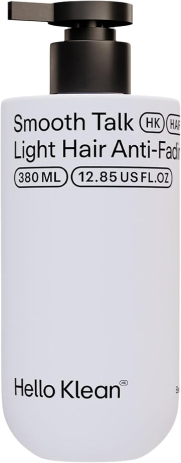 Hello Klean Smooth Talk Light Hair Anti-Fading Conditioner - Hydrates & Repairs To Reverse Damage Caused By Hard Water - Prevent Colour Fade & Protect Against Yellow Tones - With Uv Protection