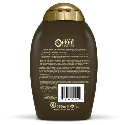 Ogx Frizz-Defy/Moisture + Shea Soft & Smooth Conditioner, 13 Ounce