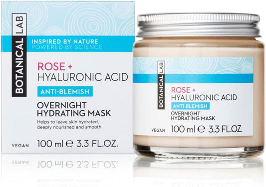 Botanical Lab Rose Overnight Hydrating Face Mask 100ml | with Hyaluronic Acid : Amazon.co.uk: Beauty
