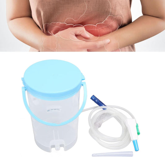 Coffee Enema Kit, Coffee Enema Bucket 1200ml Portable Household Enema Set Kit for Constipation Relief Colon Cleansing