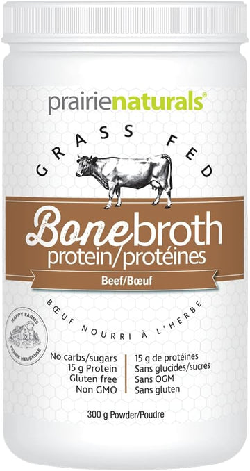 PRAIRIE NATURALS Organic Beef Bone Broth Protein, 300 GR