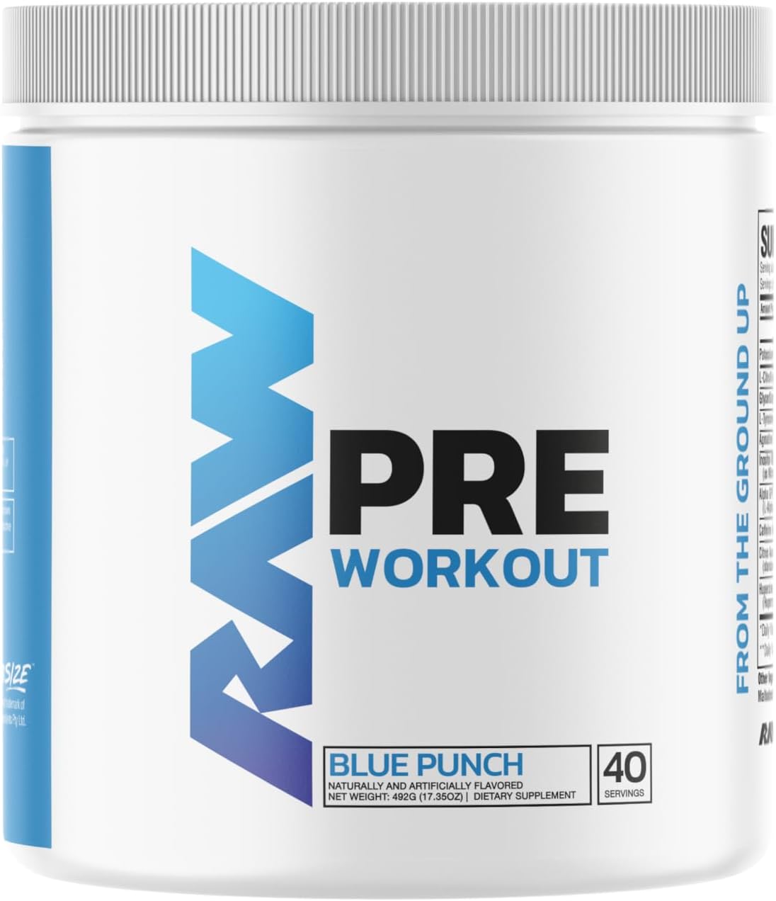 RAW Pre Workout Powder Supplement | Laser Focus Enhancer, Explosive Strength, Surge in Energy, Powerful Pump, Optimal Training | Blue Punch (40 Servings) : Health & Household