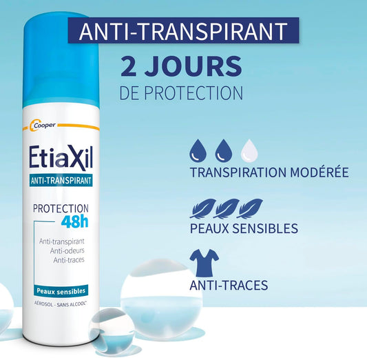 Etiaxil Anti-Perspirant Protection Deodorant 48H Aerosol 150Ml